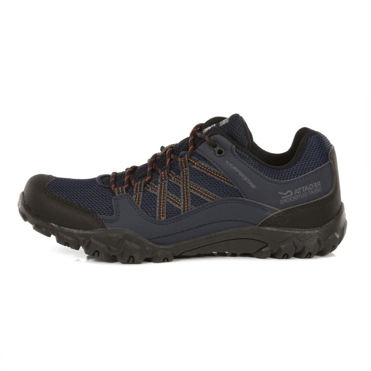 Regatta Mens Edgepoint III Outdoor Walking Trainers, Waterproof & Breathable with Hardwearing Threads & Foam Insock - Perfect for Hiking & Mountaineering Blue
