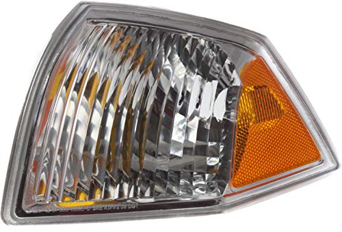 Evan-Fischer Corner Light Compatible with 2007-2010 Jeep Compass Plastic Clear & Amber Lens Driver Side
