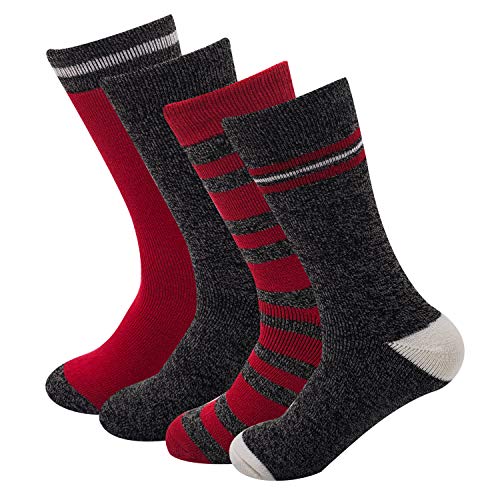 Sock Amazing Stylish Men‘s 4 Pairs Thermal Socks for Winter Extreme Cold Weather Thick Crew Boot Socks