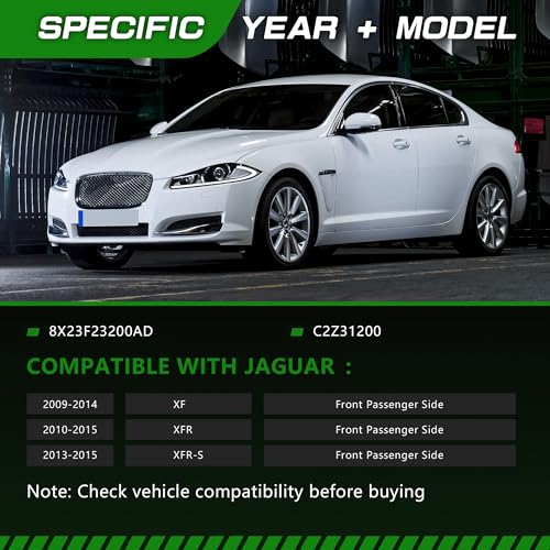 Image of Power Window Regulator with Motor Compatible with Jaguar XF 2009-2014 /XFR 2010-2015 /XFR-S 2013-2015 Front Passenger Side Replace # 8X23F23200AD C2Z31200