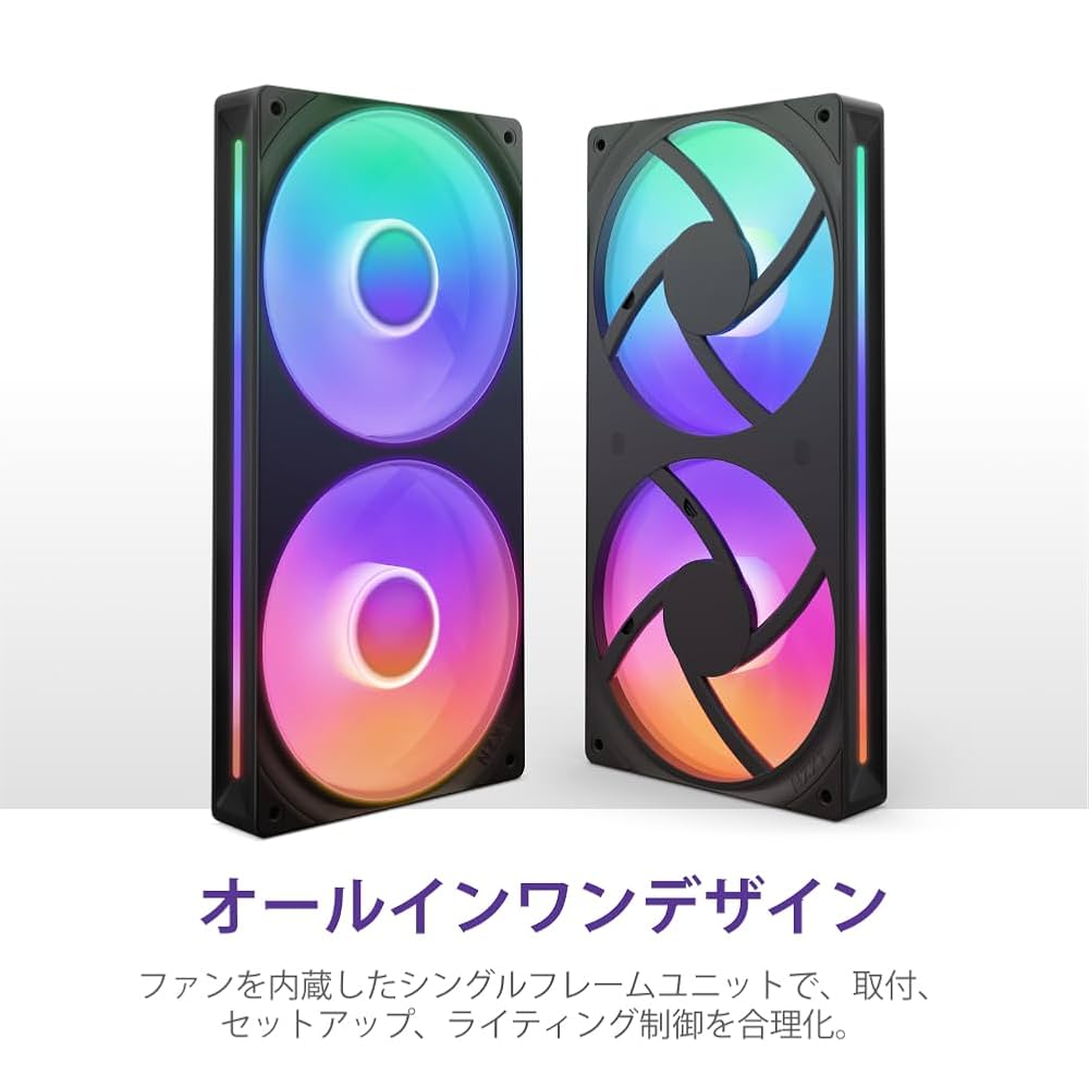 Amazon | NZXT F240 RGB Core Black 2ファン搭載 240mm シングル