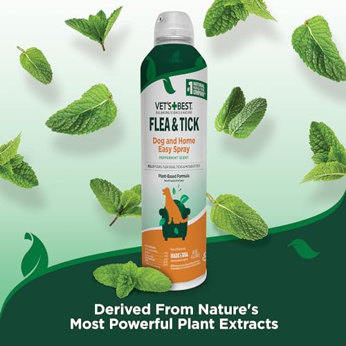 Vet’s Best Flea and Tick Home Spray – Dog Flea and Tick Treatment for Home – Plant-Based Formula – Certified Natural Oils – 14 oz Vet’s Best Flea and Tick Home Spray – Dog Flea and Tick Treatment for Home – Plant-Based Formula – Certified Natural Oils – 14 oz