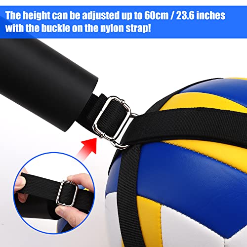Image of TOBWOLF Volleyball Spike Trainer, Volleyball Training Aid for Basketball Hoop, Improves Serving, Jumping, Arm Swing Mechanics and Spiking Power