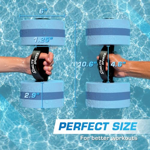 Image of Sunlite Sports Water Workout Combo Set, High Density Water Weights for Pool Exercise, Dumbell, Swim Belt, Aerobics Equipment, Aqua Jogger Belt, Pool Fitness, Aqua Therapy & Exercise