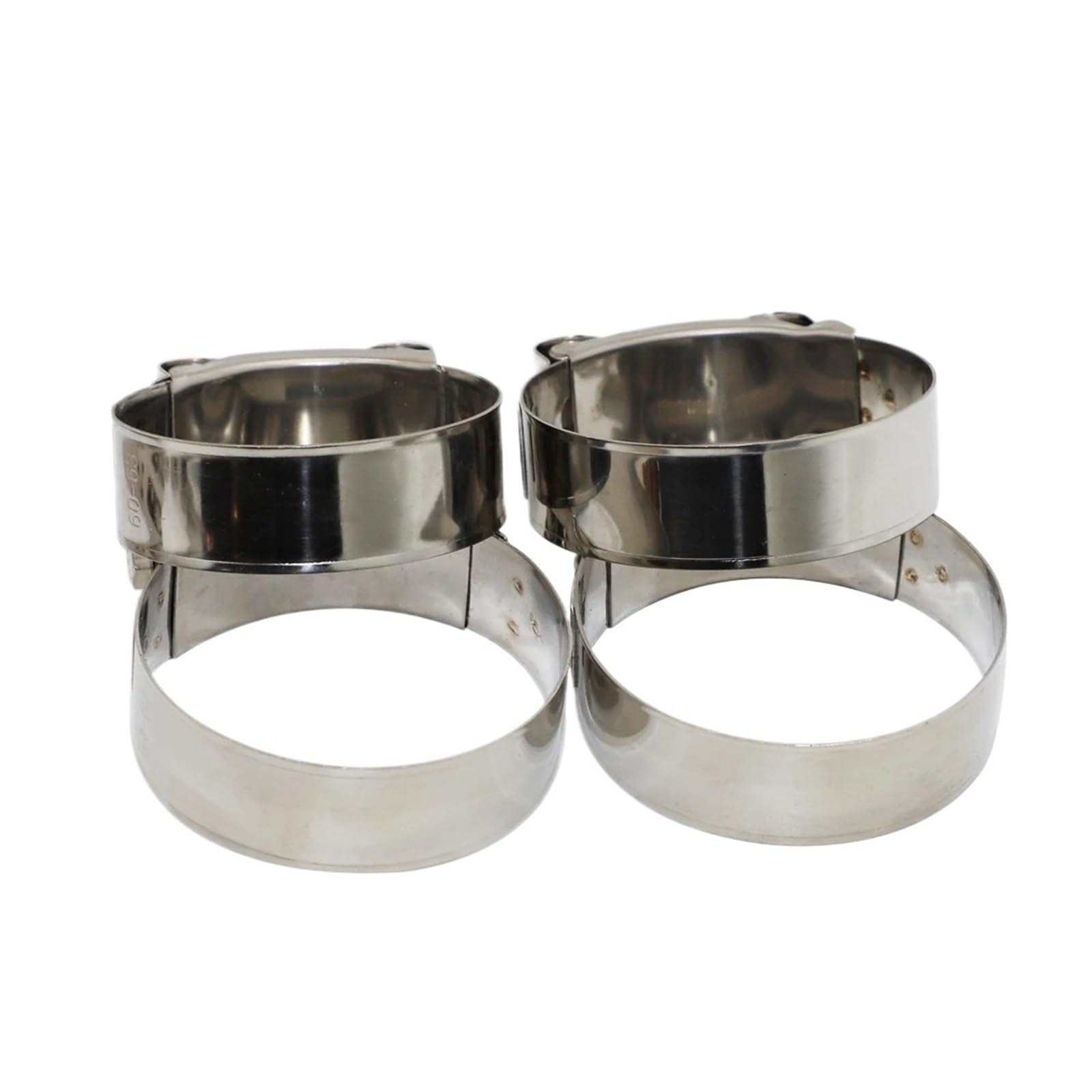 Nodrest 23Mm-25Mm-5Pcs 5Pcs Universal T Bolt Style Strength High Fastener Clamp 304 Stainless Steel Exhaust Pipe Clip Hardware Accessories