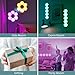 GE LED+ Color Changing LED Hexagon Tile Panels with Remote, College Dorm Light, Dorm Room Essentials, Bedroom Light, No App or Wi-Fi Required (6 Pack)