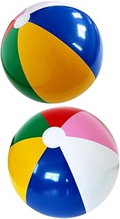 Toyvian 2Pcs Pack Festas Bolas De Bola Infláveis Para Praia Bolas De Praia Infláveis Piscina Bola De Praia Bola De Publicidade