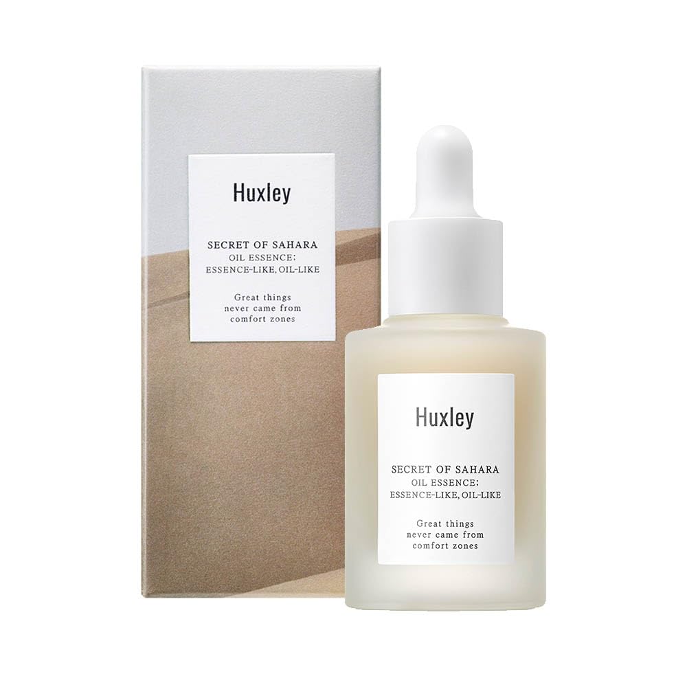 Huxley Secret of Sahara Oil Essence, Essence-Like Texture, Prickly Pear Seed Oil, Vitamin E and Linoleic Acid, Lightweight Hydrating, 30 mL (1.01 fl oz)