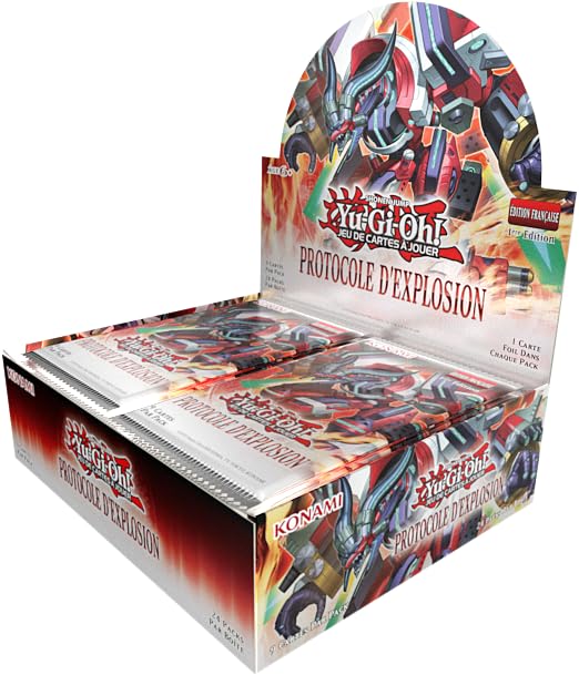 Yu-Gi-Oh! Boite de 24 boosters Protocole d'Explosion - Jeu de cartes à jouer - 216 cartes - À partir de 6 ans - Édition française