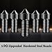 LANKEGU 5 PCS Upgraded Hardened Steel Nozzles, 3D Printer Accessories High-Temperature Resistance 0.4mm Hardened Steel Nozzle for AnkerMake M5/M5C 3D Printer