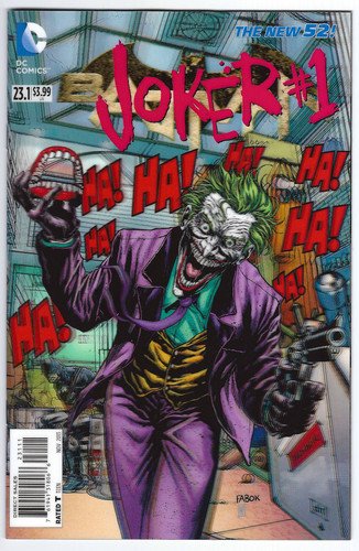 Batman #23.1 3D Joker Cover Comic Book