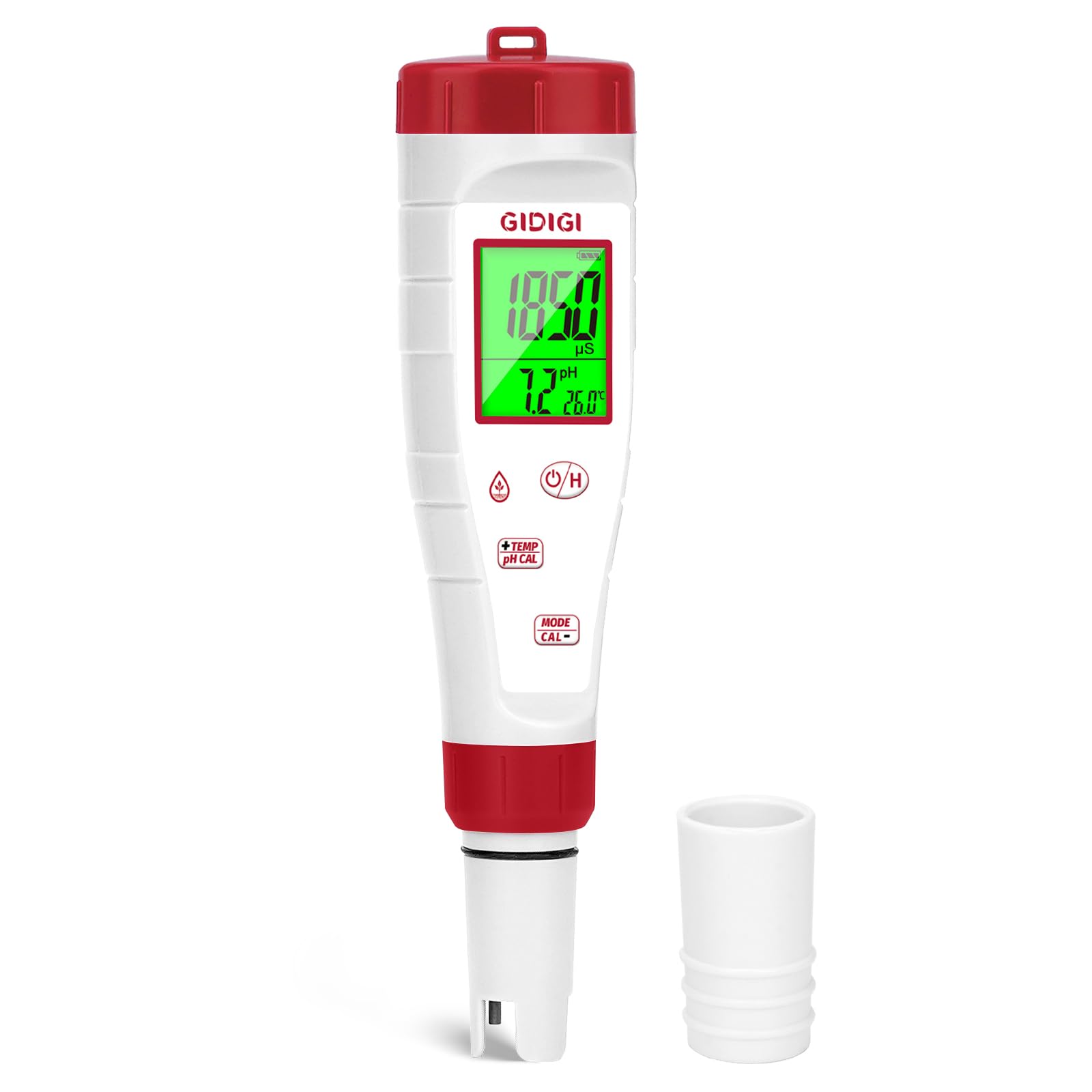 Medidor TDS pH EC 4 en 1 ph-metro para agua potable hidroponía acuario