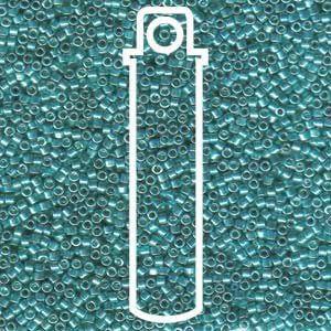 Galvanized Dark Aqua Dyed (Db427) Delica Myiuki 11/0 Seed Bead 7.2 Gram Tube Approx 1400 Beads