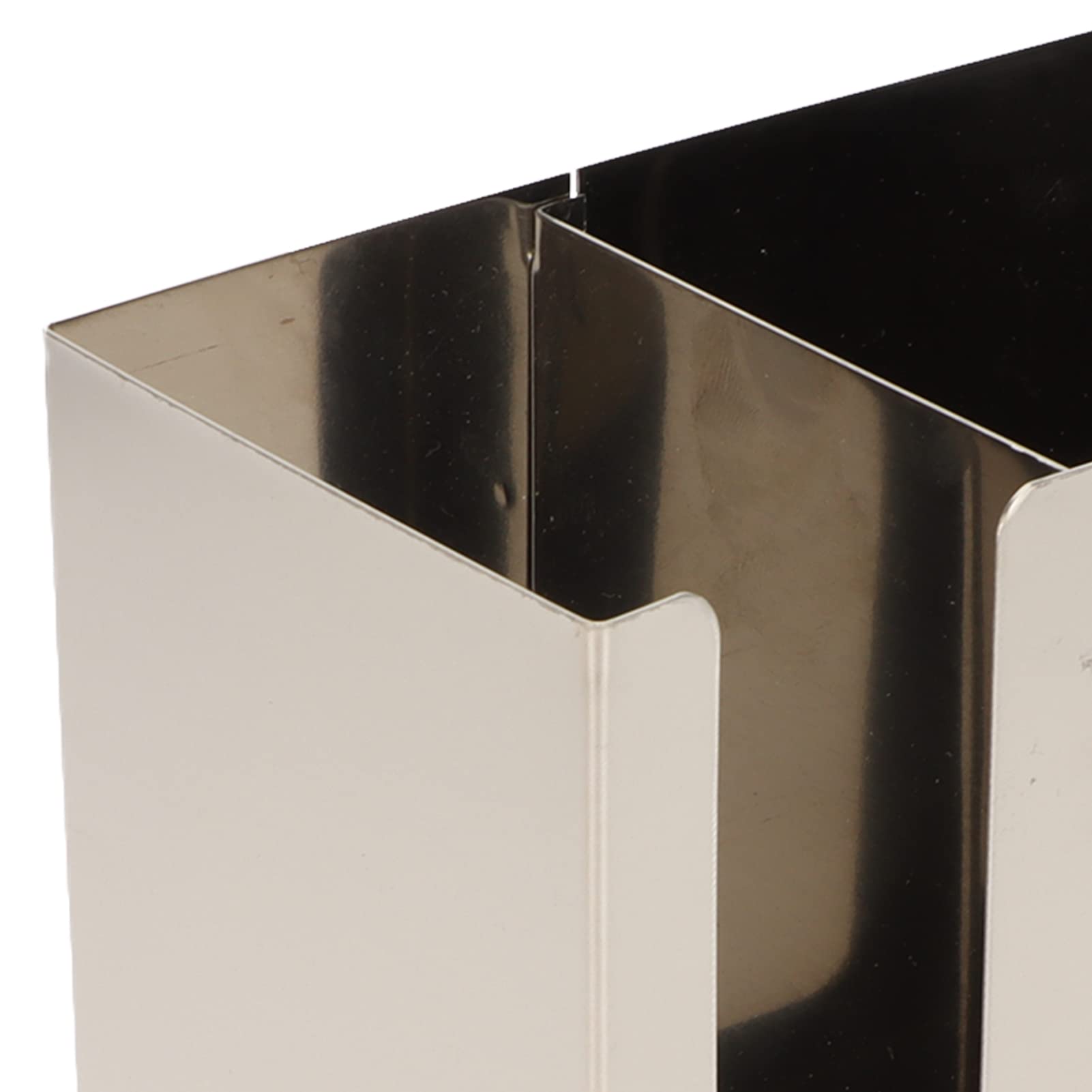 Qiilu Stainless Steel Utensil Drying Rack - Large Capacity Kitchen for Cutlery and Flatware, Rustproof Holder with Drainage Design (2 Compartments)