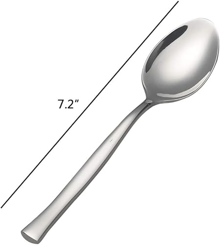 Miniatura 2 de Cucharas de postre de 12 piezas, cuchara pequeña de acero inoxidable