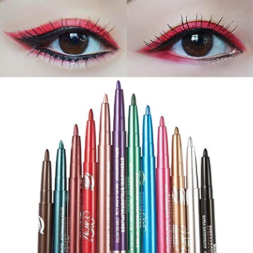 Set Kit 12 lápices para ojos, cejas y labios retráctiles miniatura 3