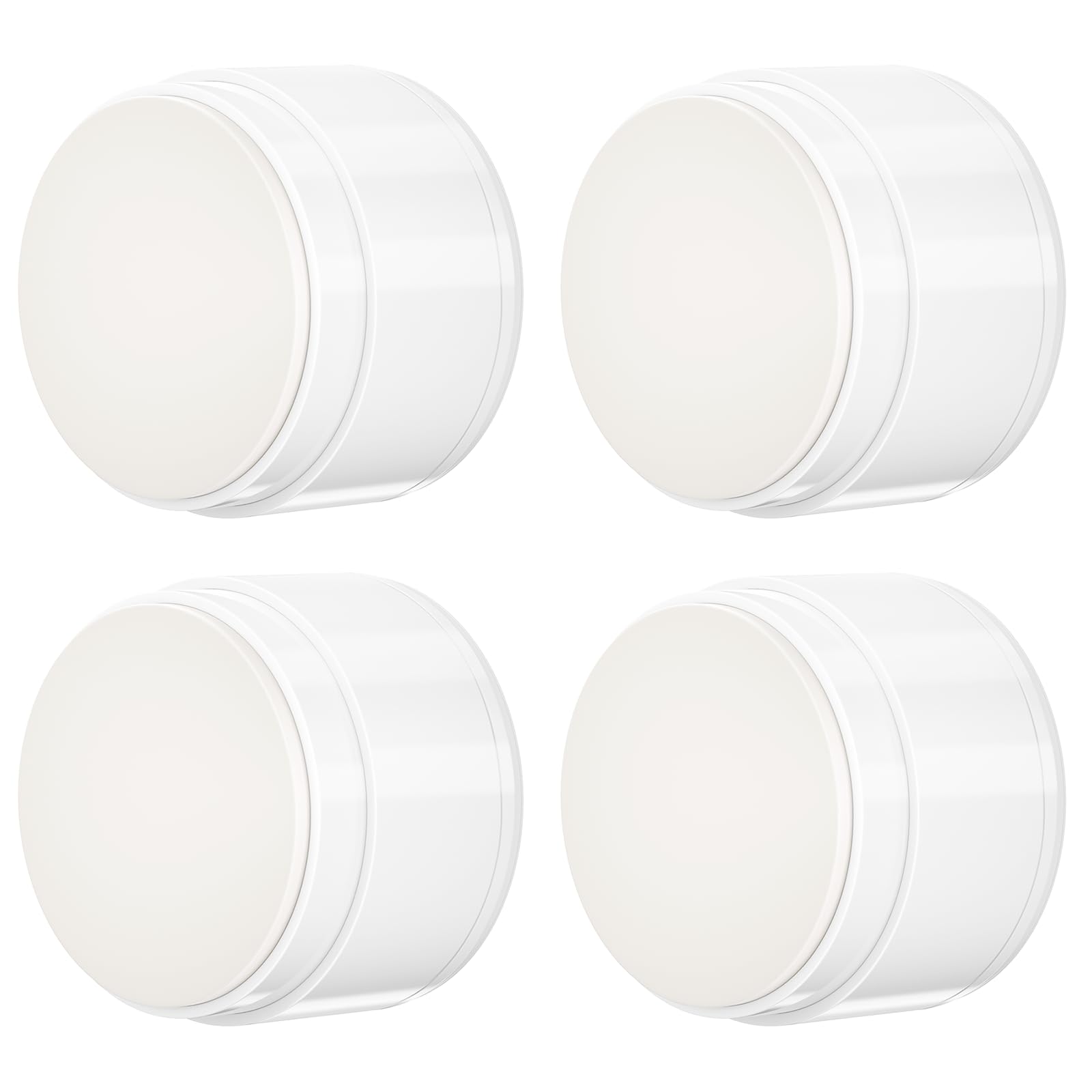 Lot de 4 butées de porte pour protection murale avec adhésif, protection murale en aluminium, technologie d'absorption des chocs, pare-chocs de porte pour murs, 3,5 cm de diamètre, 2,4 cm d'épaisseur