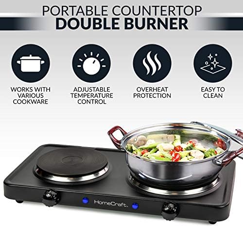 countertop double burner