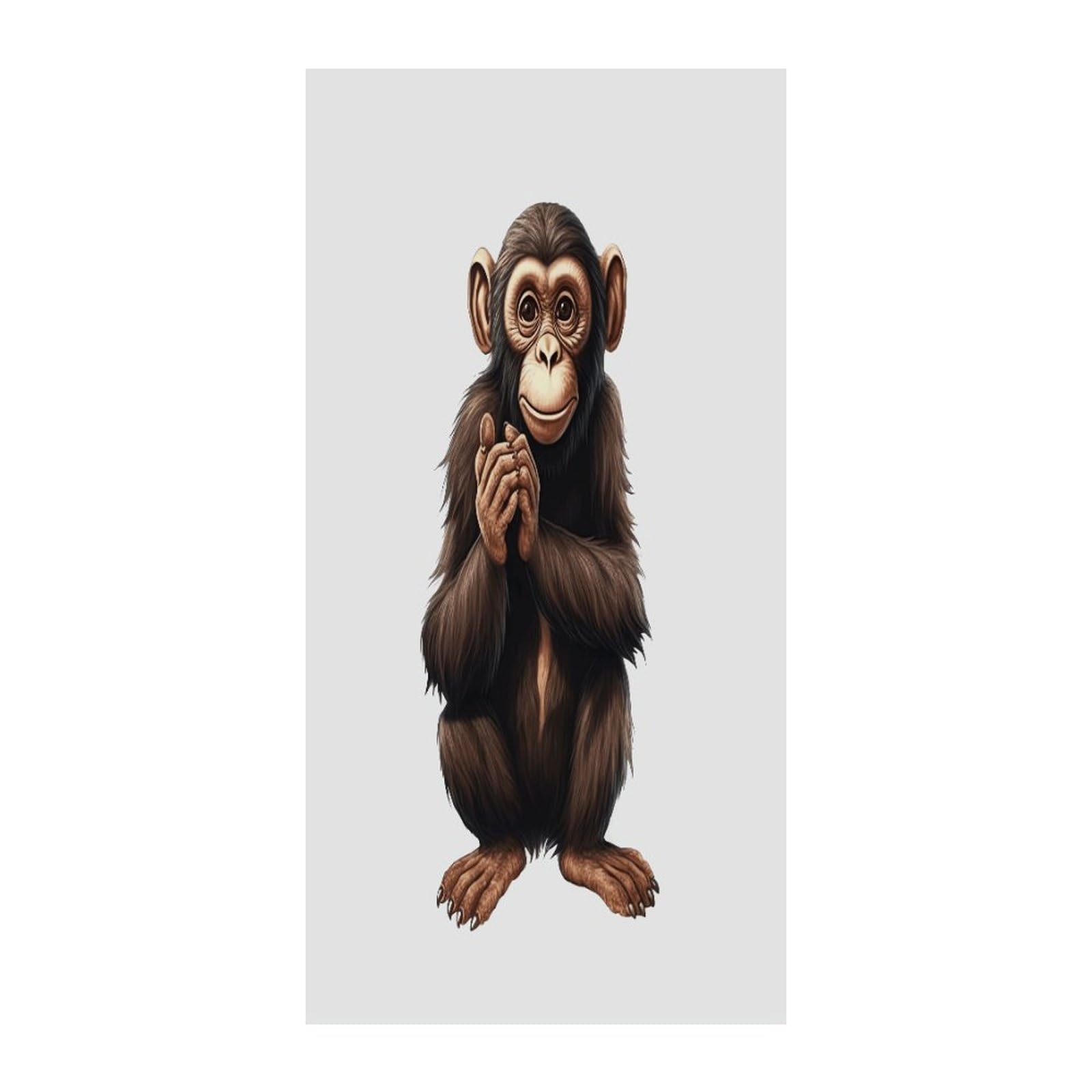 Fekiloot Style Sitting Monkey Door Curtain Room Divider Curtains