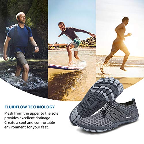 Image of Racqua Water Shoes Quick Dry Barefoot Beach Aqua Sport Swim Surf Pool Hiking Diving Walking for Men Women