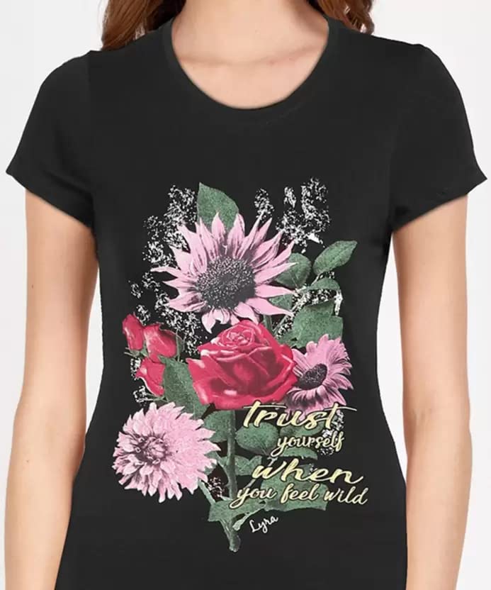 Image of Lyra Women's Cotton Regular Fit T-Shirt