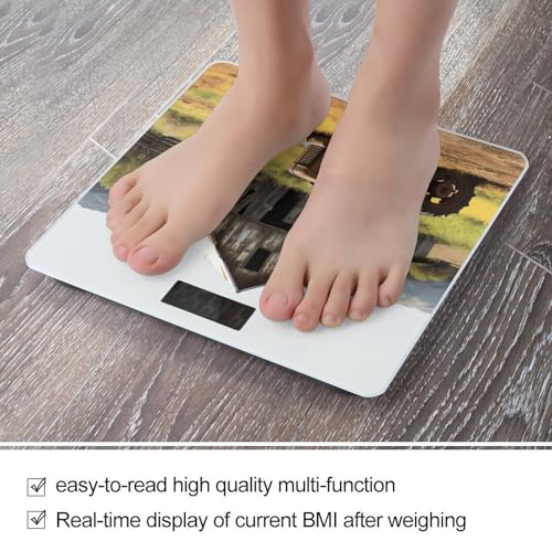 Báscula digital cuerpo Old Wooden Barn 180 kg 400 lb miniatura 5