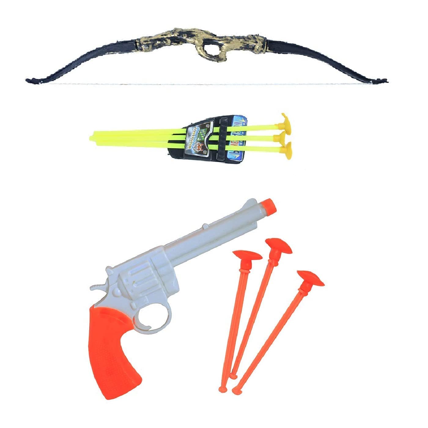 INAAYA Archery Bow and Arrow Toy Set with Target Shooting Gun Toy for Kids Pack of 1