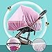 Durable Baby Stroller Mosquito Net (2 Pack) - Universal Elastic Edge Mesh Cover for Bassinets, Cradles, Playards, Car Seats & Mini Cribs | Breathable Travel Essential Newborn Protection (Pink)