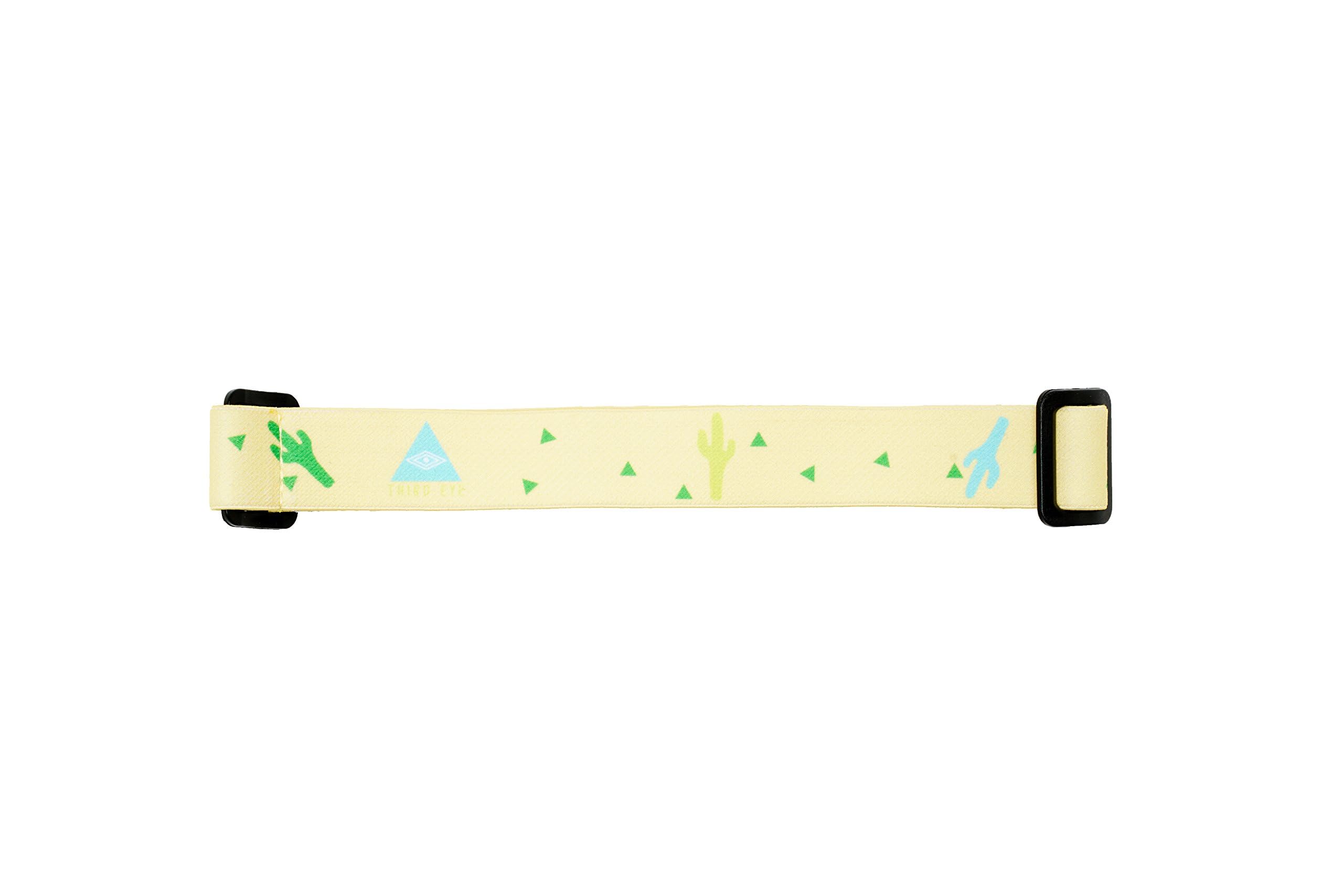 Third Eye Headlamps - Totally Awesome Headbands - Replacement Headlamp Strap - Many Style Options - Artist Designed - Super Soft - Personalize Your Headlamp - Fits Most Headlamps (Cactus)