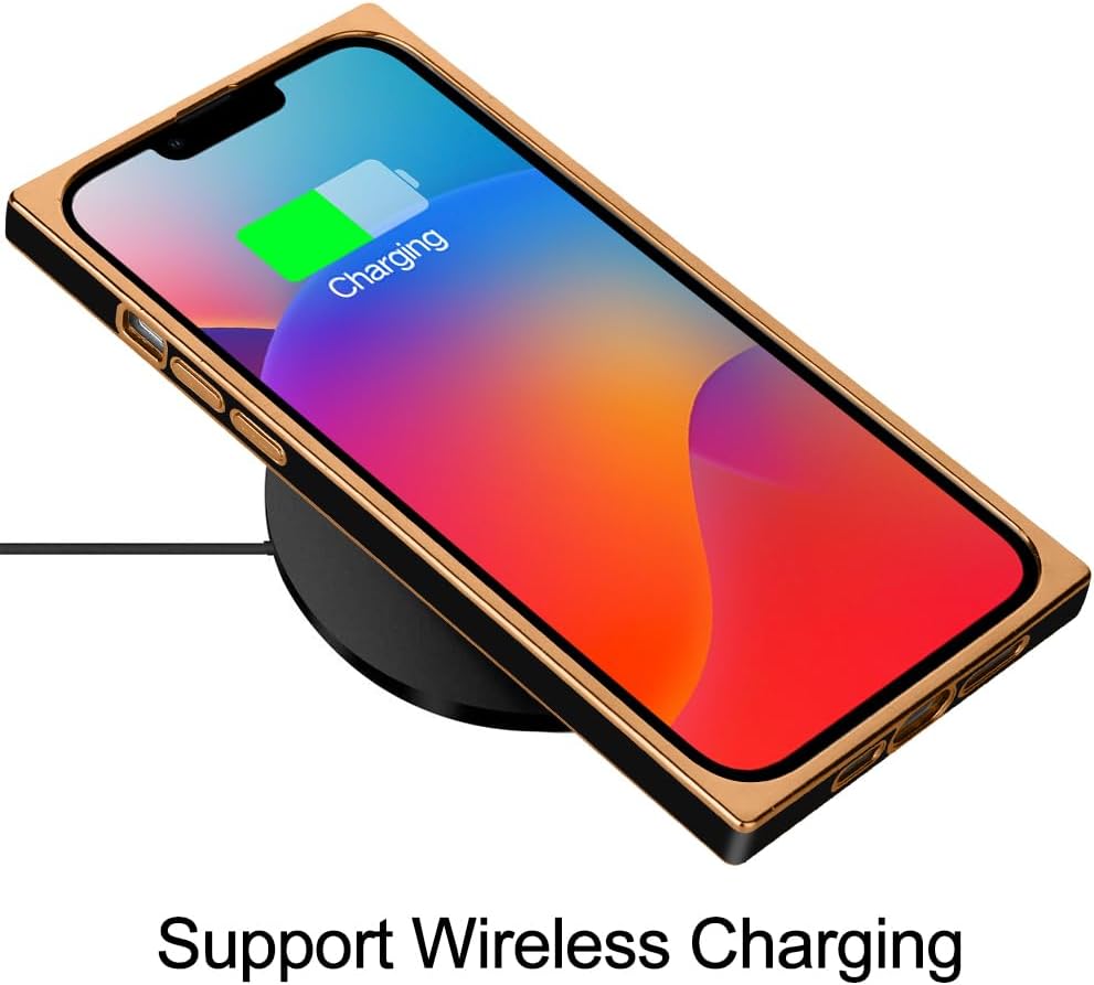 KANGHAR Case Compatible with iPhone 15 Luxury Cute Plating Design Case Full-Body Anti-Scratch Shockproof Bumper Protective Cover for iPhone 15 6.1 Inch Black - Image 5