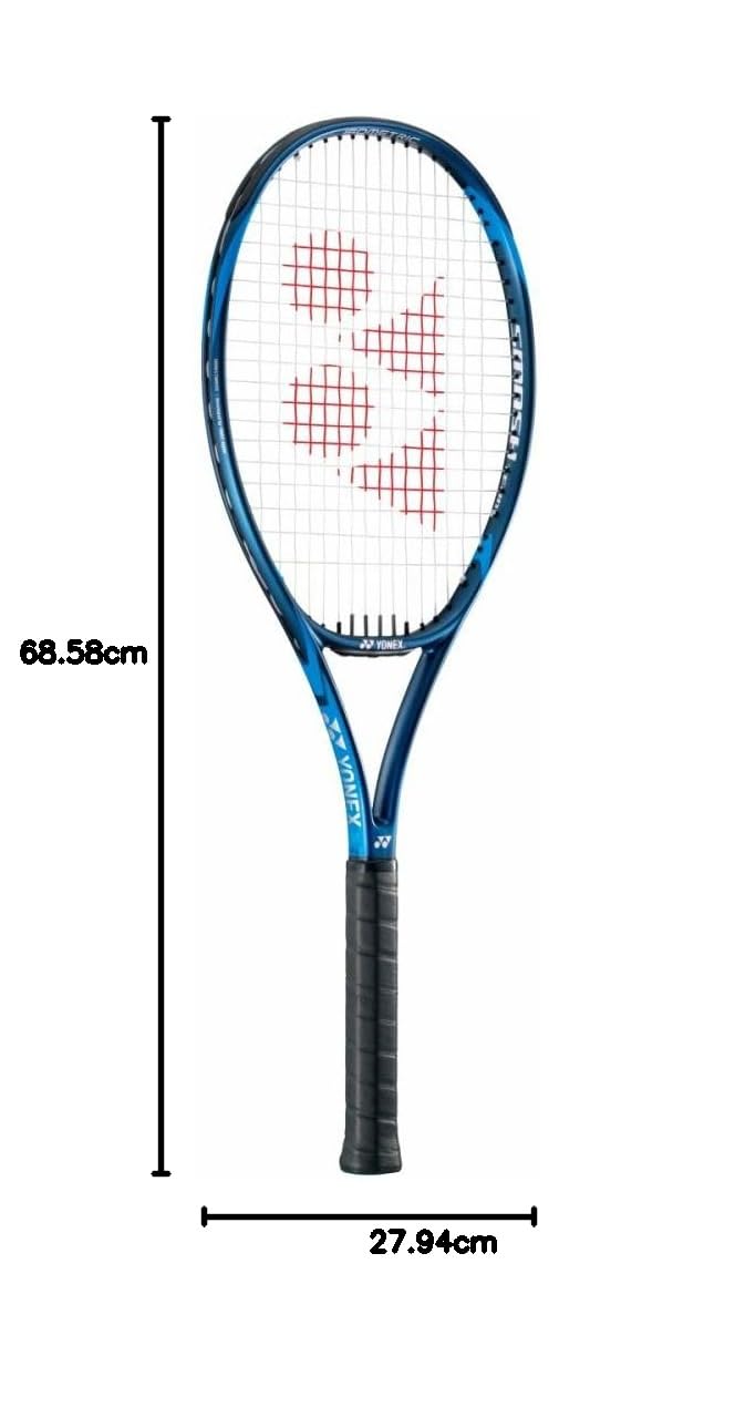 Yonex Rakieta tenisowa Smash Team (290 g) wstępnie nawleczona - ciemnoniebieska G2, czarna