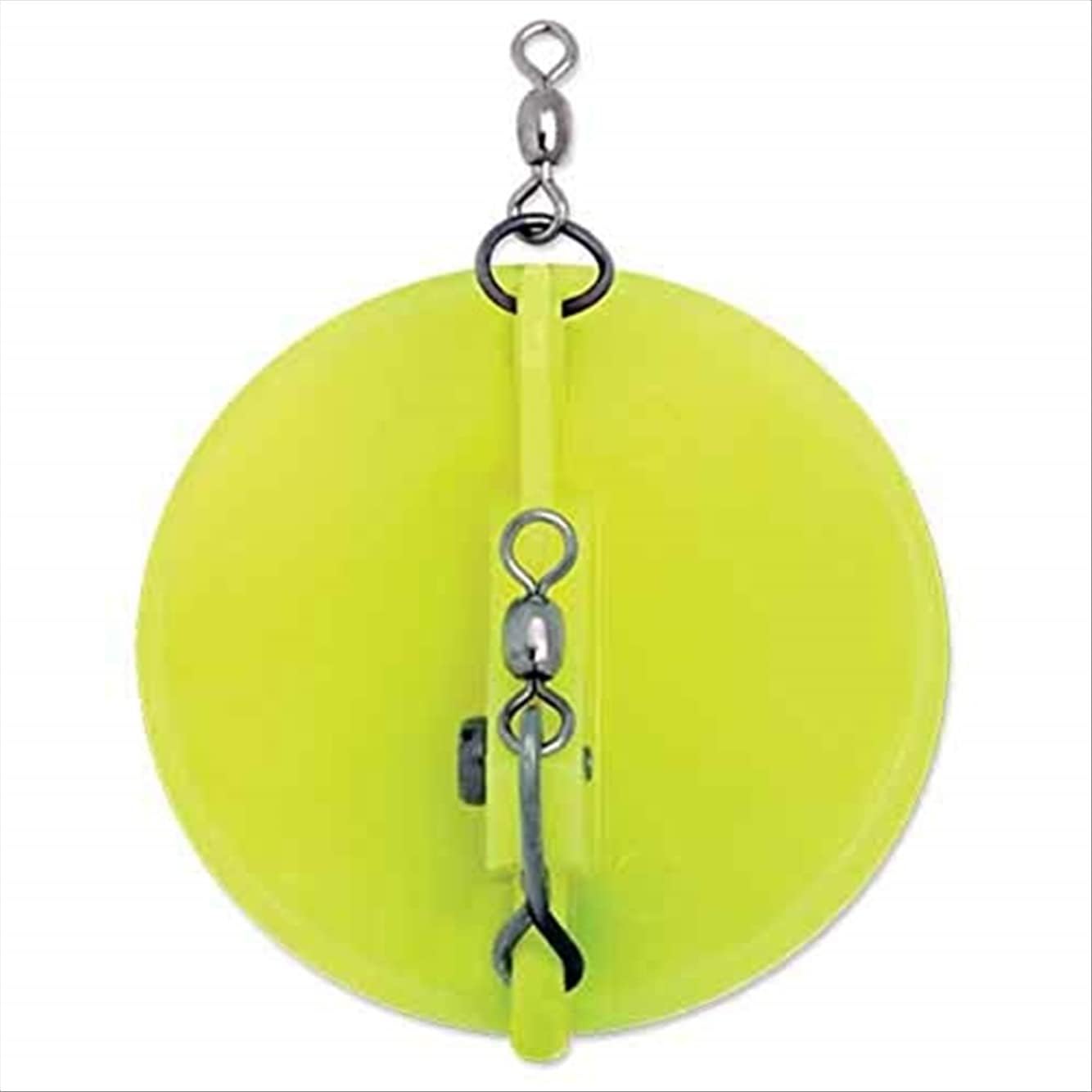 Luhr Jensen 5560-001-0080 Luhr Jensen Dipsy Diver Lure, Freshwater, Size 001, 4 1/8", 50' Depth, Chartreuse/White Bottom, per 1