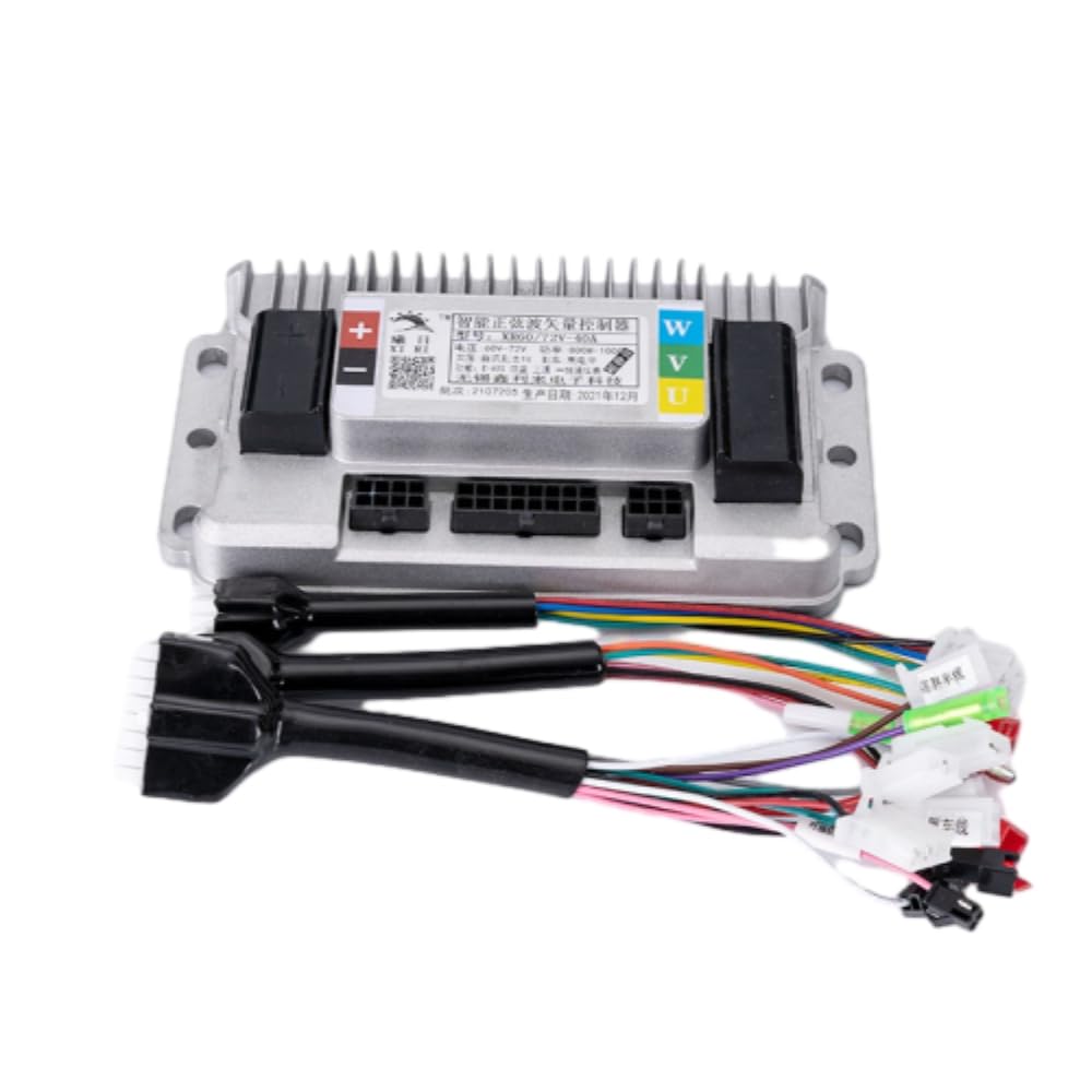 Controller intelligente per motore brushless da 48 V/60 V/72 V/96 V Controller per veicoli elettrici a onda sinusoidale trimodale da 500 W/1000 W/1200 W/1500 W (48V-60V40A500W-1000W)