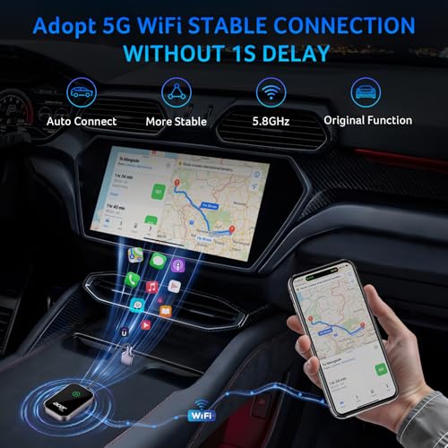 Image of acer CarPlay Wireless Adapter for Apple - iPhone Wireless Apple CarPlay Wireless Adapter Upgrade Wired CarPlay to Wireless for Seamless Music Navigation Calls and Messages