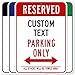 Reserved Parking Sign, Custom Parking Signs for Business, All Others Will Be Towed Away, 10x14 Inches, Rust Free .040 Aluminum, Fade Resistant, Made in USA by My Sign Center (Post Holes)