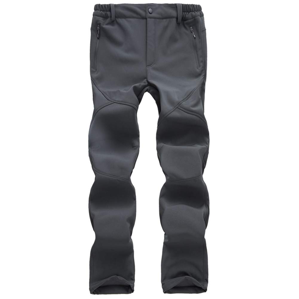 Pantalon softshell pour homme - Pantalon de sport épais - Imperméable - Respirant - Coupe-vent - Anti-UV - Pantalon de trekking - Pantalon fonctionnel - Pantalon de ski - Pantalon d'hiver -