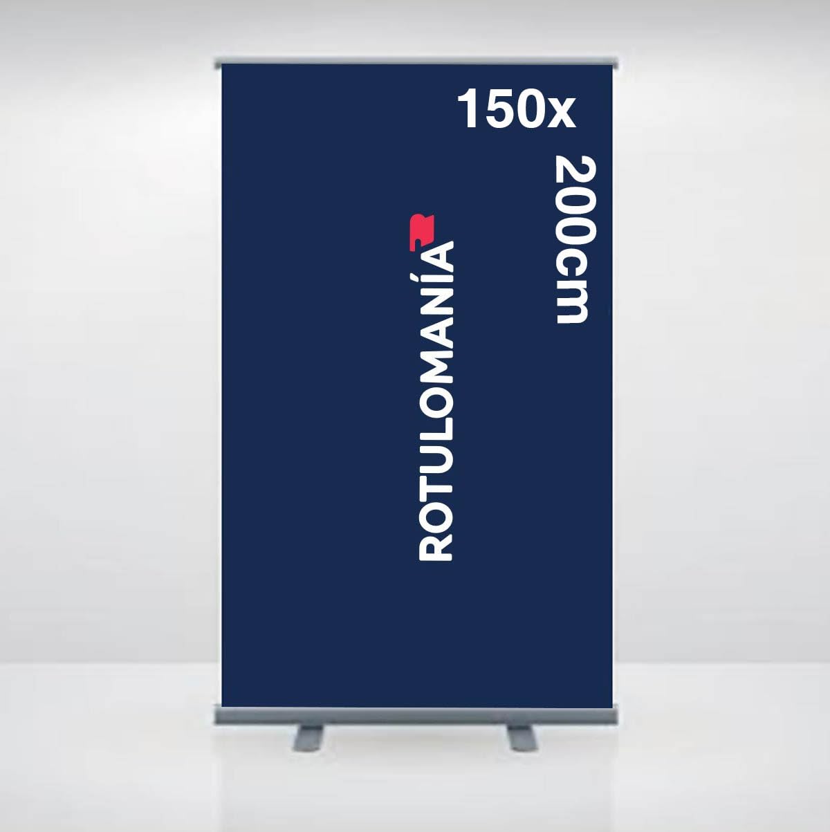 Genérico Expositor publicitario Rollup 150 cm Personalizado, impresión incluida, máxima Calidad de impresión