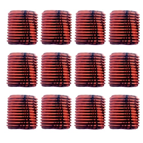 QLXHBOT Rubber Fishing Reel Handle Grip Sleeve Non-Slip Baitcaster Knob Covers for Casting or Spinning Reel Red -12PCS