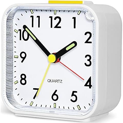 Jcobay Silent Alarm Clock with Night Light Cover