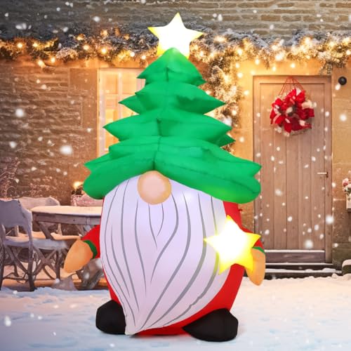 Aufblasbarer Weihnachtswichtel mit Baum – 150 cm – Bild 2