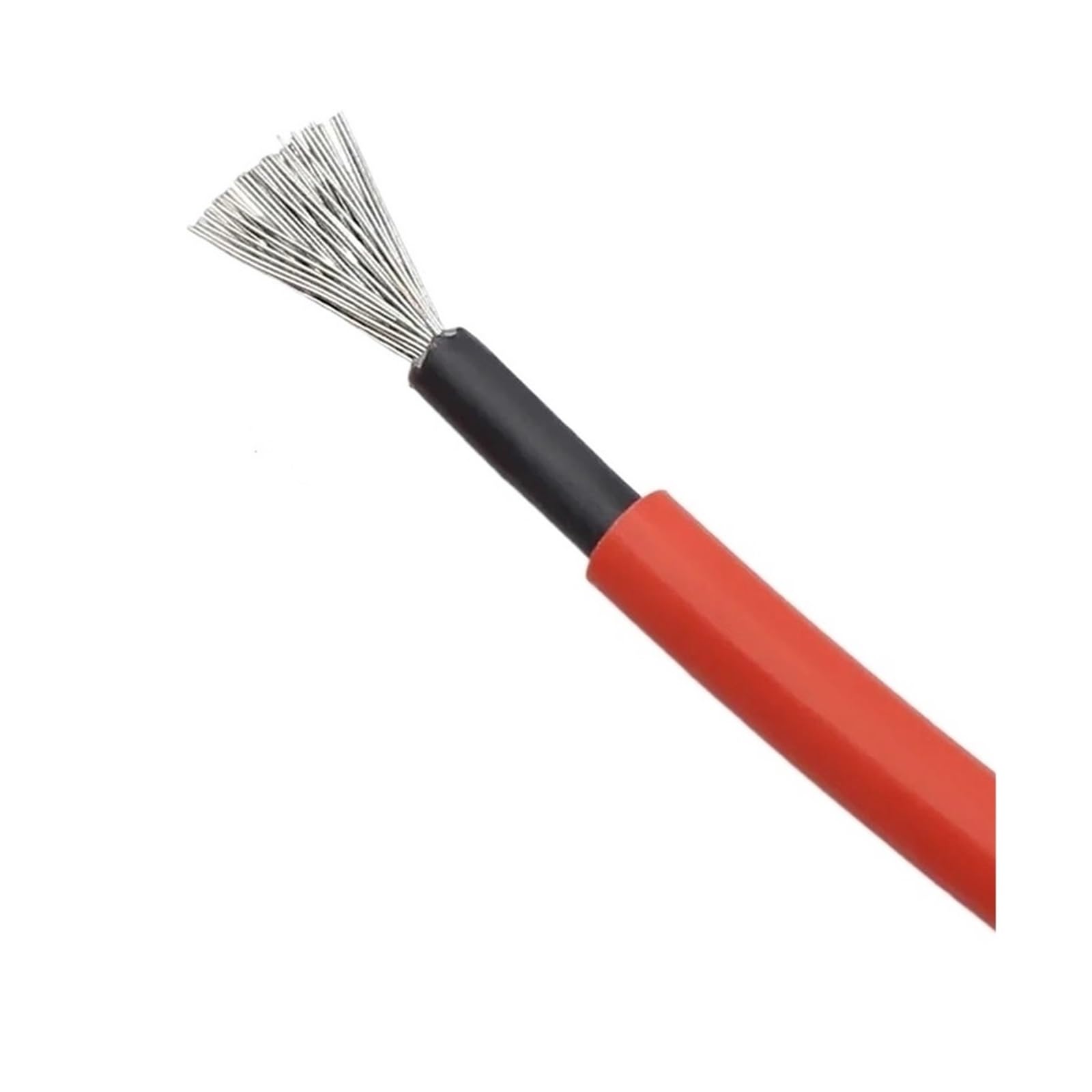 10/20/30m 10AWG Słoneczny Kabel Fotowoltaiczny Dwuwarstwowa Izolacja Z Cynowanej Miedzi PVC Do Podłączenia Paneli Fotowoltaicznych(Red Cable,30M 10 AWG)