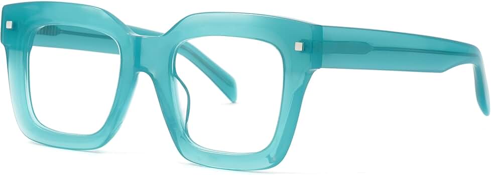 Amazon.com: Zeelool Oversized Thick Square Blue Light