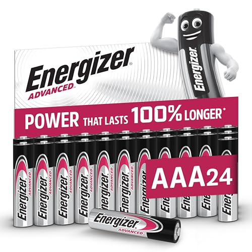 Energizer Advanced - Piles AAA (Lot de 24) Alcaline 1,5V - Haute Performance - Télécommandes, Jouets et Électroniques - Made in EU - Emballage 0% Plastique...