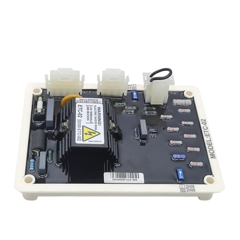 Regulador y estabilizador de voltaje automático AVR ETC-02 for generador diésel y eléctrico. Placa de control de voltaje del motor.