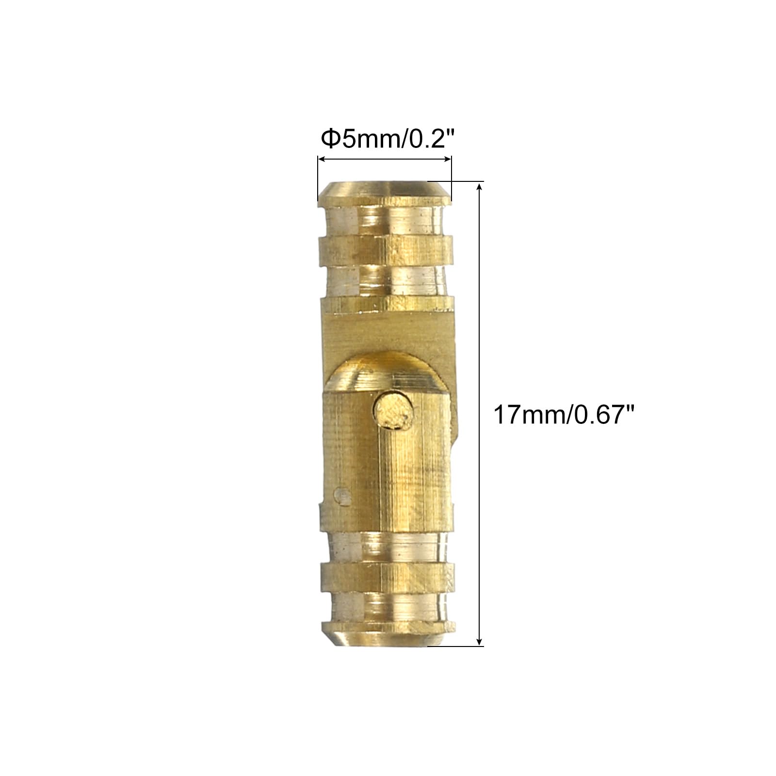 uxcell Invisible Brass Barrel Hinges - Image 2