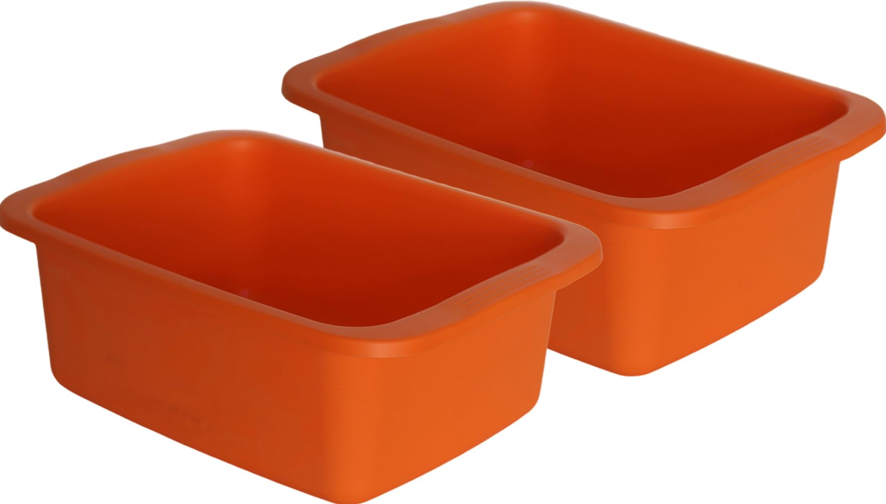 START Machiavelli Kit 2 pezzi catino rettangolare arancio. Bacinella in plastica di capacità 10L. Vaschetta multiuso misure 42 x 31 x 15,5 cm
