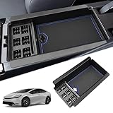 SKTU トヨタ プリウス 新型 プリウス 60系 車用 内蔵型コンソールボックス プリウス 60系 収納トレイ ラバーマット付き 小物入れ プリウス 60系 センターコンソールトレイ アームレスト収納ボックス コインケース 装着簡単 カスタムパーツ 滑り止め 専用 騒音軽減 傷消し ABS樹脂製 無臭無毒 プリウス 60系 アクセサリー （ブルー）