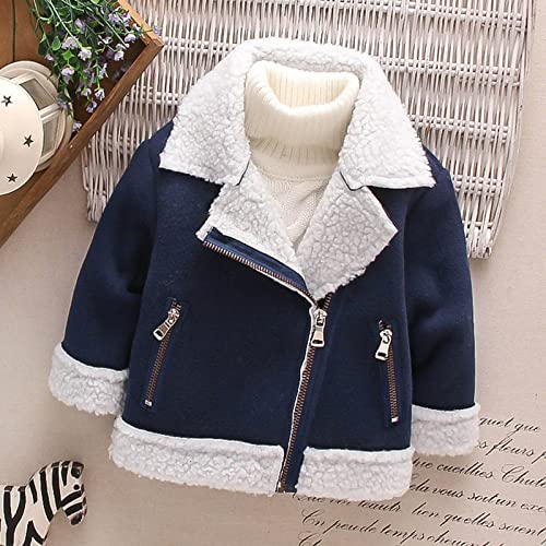 Toddler Kids Boys Girls Coat Winter Windproof Thicken Coat Jacket Child Zip Up Warm Fleece Outerwear Jacket2