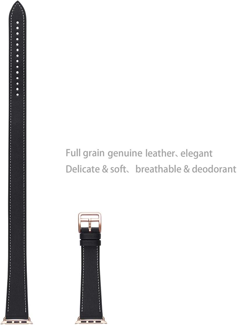 Review WFEAGL Compatible Watch Band 40mm 38mm, Top Grain Leather Double Tour Band with Gold Adapter (The Same as Series 4 with Gold Stainless Steel Case in Color) for Watch Series 4/3/2/1 (Black Band) 40% Off Discount WFEAGL Compatible Watch Band 40mm 38mm, Top Grain Leather Double Tour Band with Gold Adapter (The Same as Series 4 with Gold Stainless Steel Case in Color) for Watch Series 4/3/2/1 (Black Band)