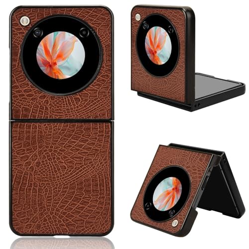 For ZTE Libero Flip/nubia Flip 5G P[X یJo[ PUU[ v̎ gуP[X v̎ Ռh~yZENGZOUZz^ y C菝h~ Sʕی EȒP ZTE Libero Flip/nubia Flip